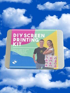 DIY Screen Printing Kit in Metal Tin